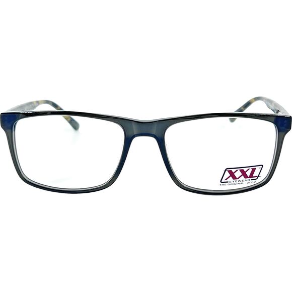 XXL Saluki Mens Plastic Eyeglass Frame Green Camo 58-19 Spring Hinges Large Fit - Picture 1 of 5
